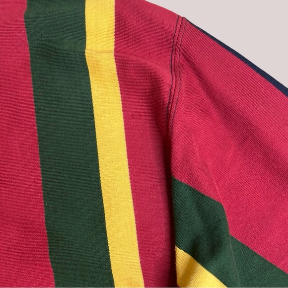 Vintage 90s Marks and Spencer Rugby Jersey Polo - UK Size 3 / Men’s Med - Picture 6 of 8